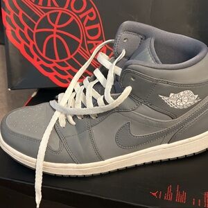 Air Jordan Gray High-Top Sneakers